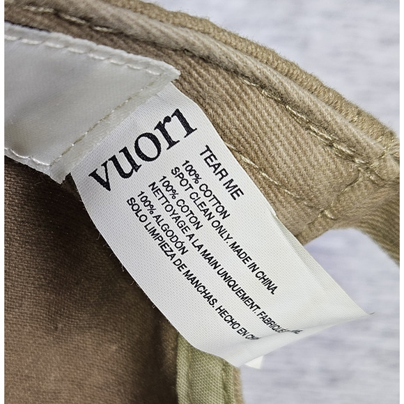 Vuori Ball Cap Strapback Unisex Camel Beige Logo Dad Hat Outdoor Embroidered NWT - Picture 9 of 15